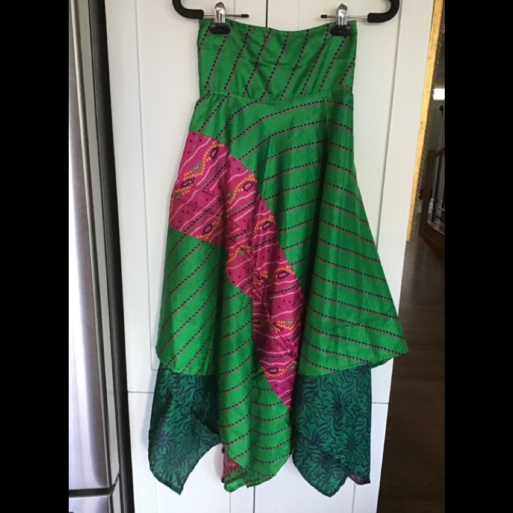 Silk wrap-a-round skirt